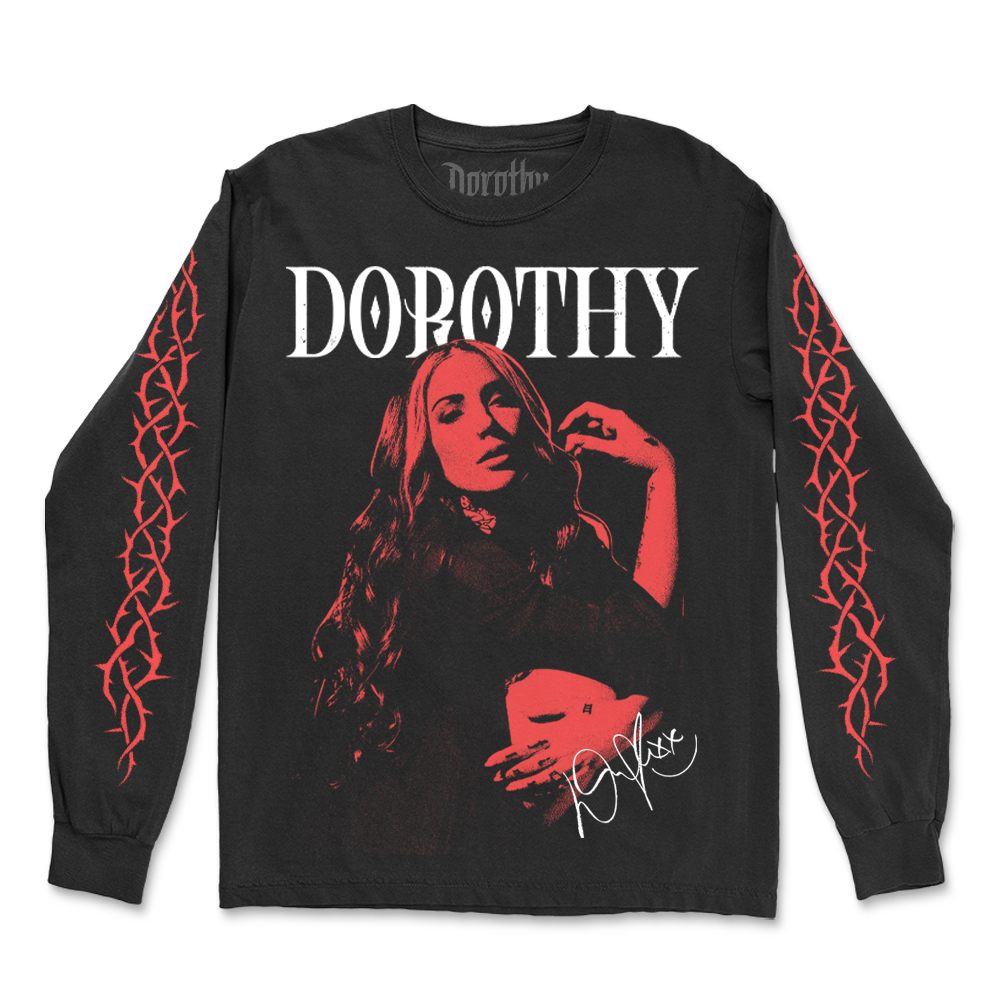 Red Portrait Long Sleeve (Black)