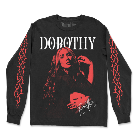 Red Portrait Long Sleeve (Black)