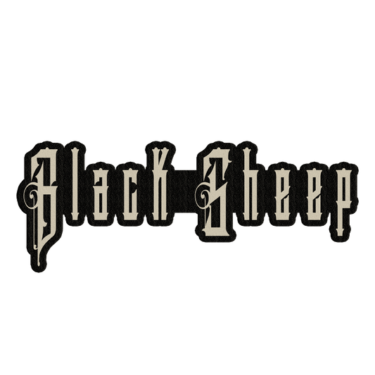Black Sheep Patch (Black/Cream)