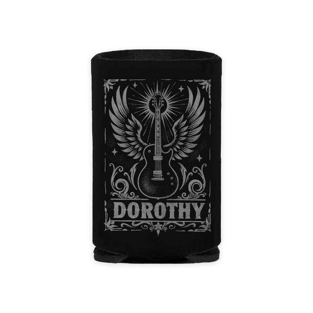 Winged Guitar Koozie (Black)
